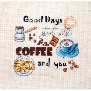 Cross Stitch Kit Coffee Time, Letistitch LETI 927