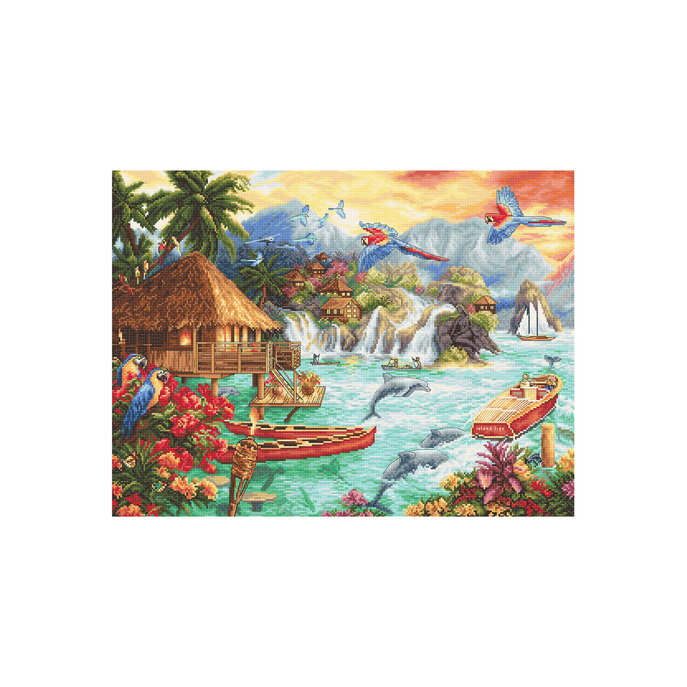 Cross-Stitch Kit “Island Life”  LETISTITCH LETI 963