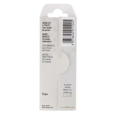 Bohin Beading Needles 01124 – 15 pcs, Size 10C