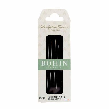 Bohin Beading Needles 01125 – 4 pcs, Sizes 10 and 12