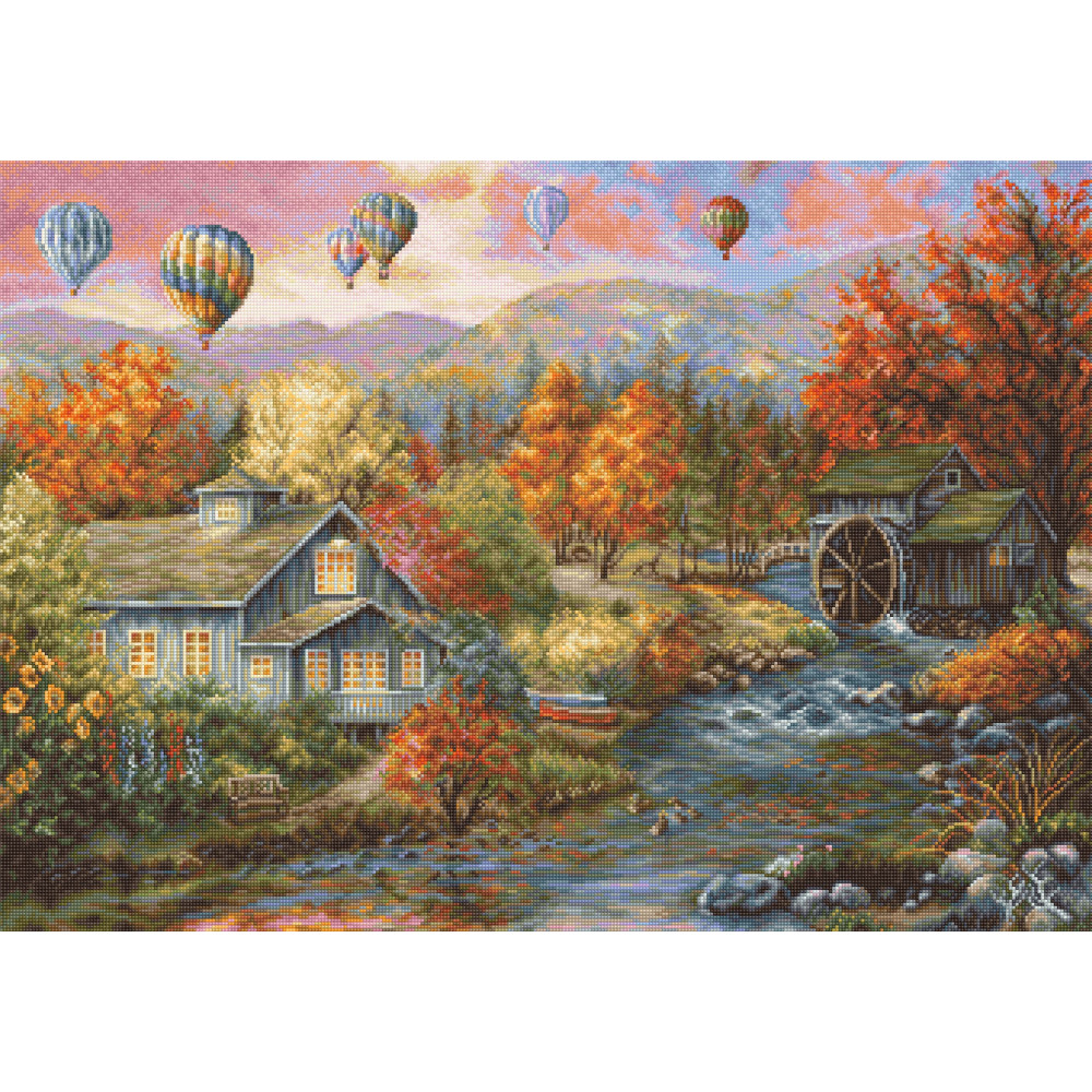 Tapestry kits “Autumn Creek Mill”  Luca-S G616