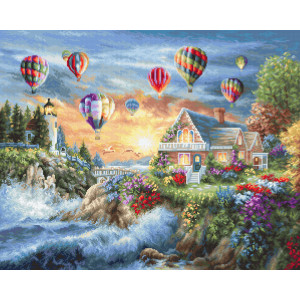 Tapestry kits “Balloons over Sunset Cove”  Luca-S G614