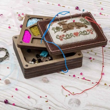 Set for making a needle holder plywood, 12*10*5 cm, Wonderland Crafts WLTL-037