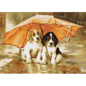 Tapestry kits “Couple under an Umbrella”  Luca-S G550
