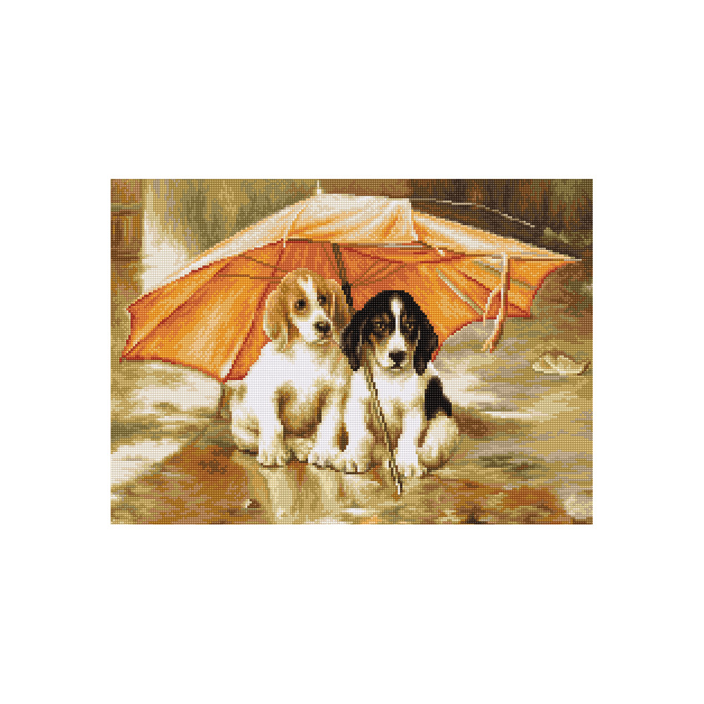 Tapestry kits “Couple under an Umbrella”  Luca-S G550