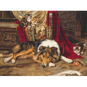 Tapestry kits “A Reluctant Playmate”  Luca-S G585