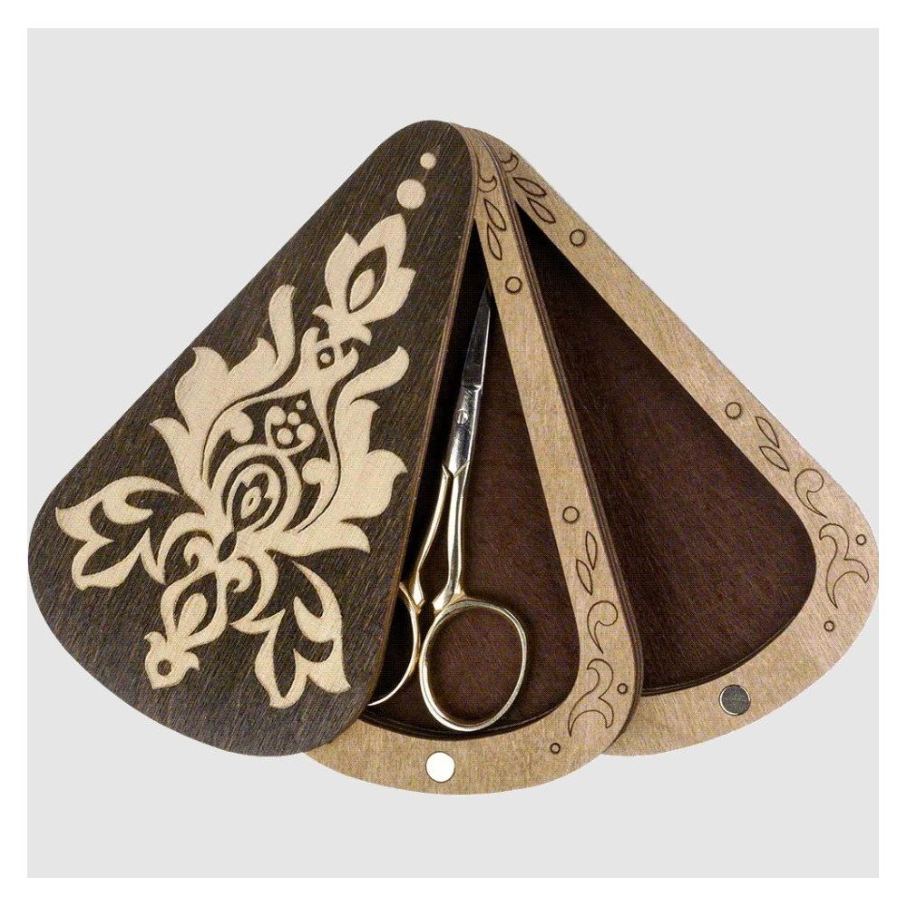 Case For 2 Scissors Plywood, 6,5*12 Cm a good present