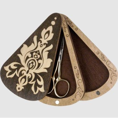 Case For 2 Scissors Plywood, 6,5*12 Cm a good present