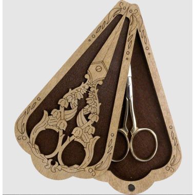 Case For 2 Scissors Plywood, 6,5*12 Cm a good present