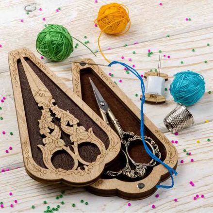 Case for scissors plywood, 6,5*12 cm, Wonderland Crafts WLZB-023
