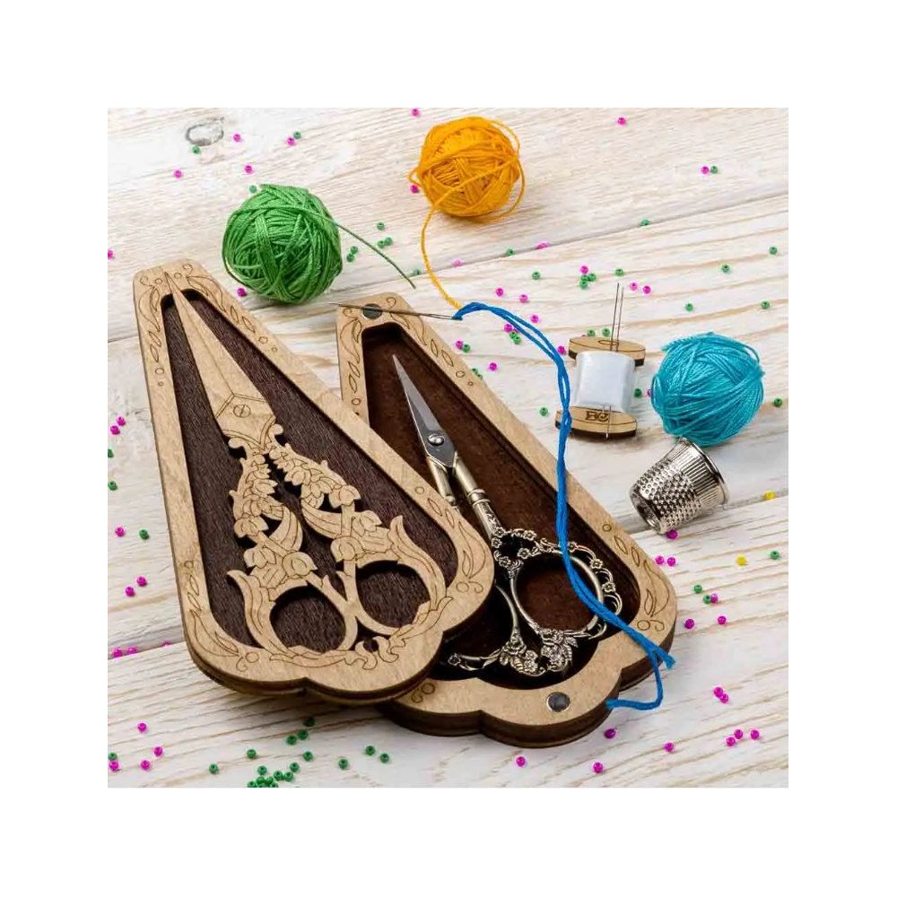 Case for scissors plywood, 6,5*12 cm, Wonderland Crafts WLZB-023
