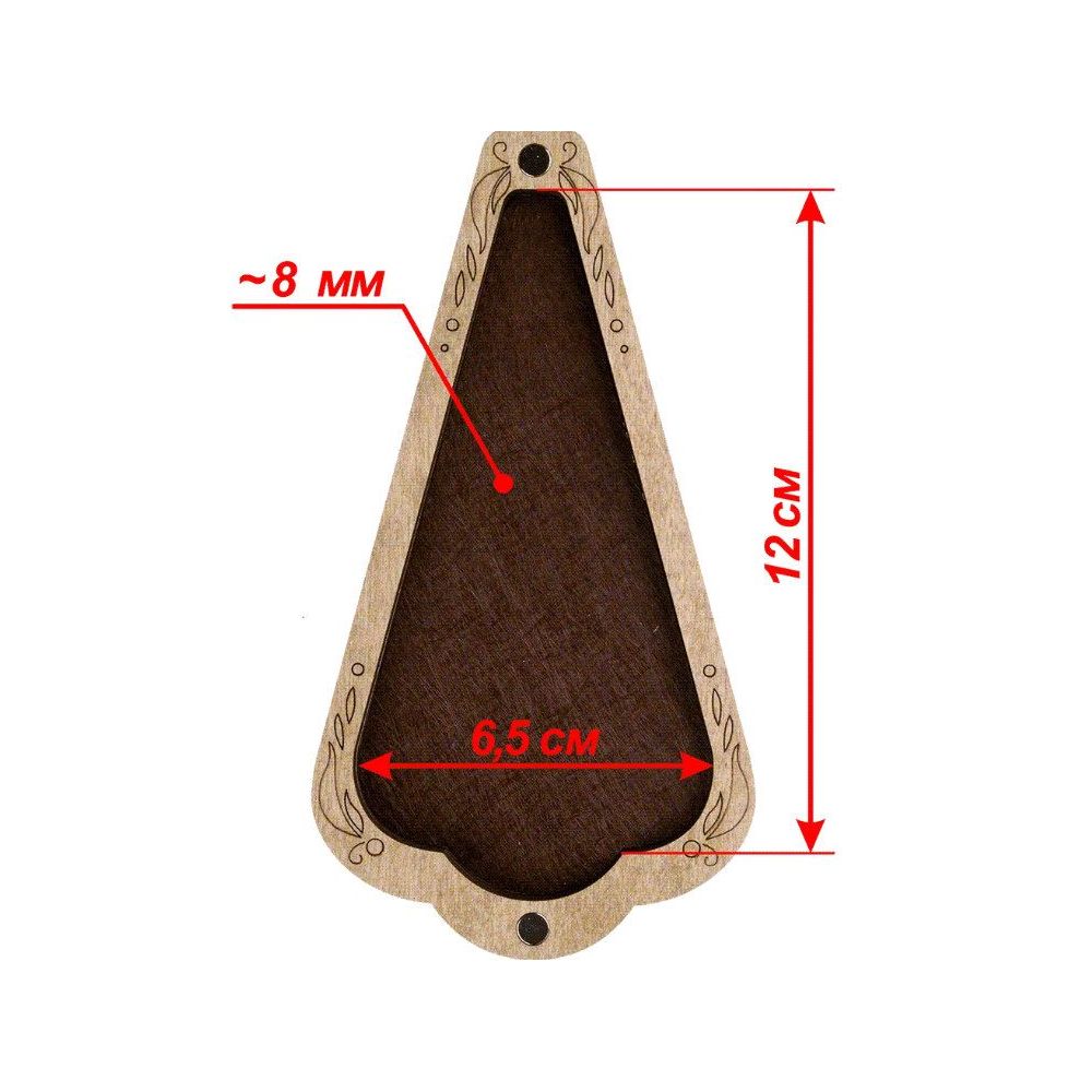 Case For Scissors Plywood, 6,5*12 Cm a good present