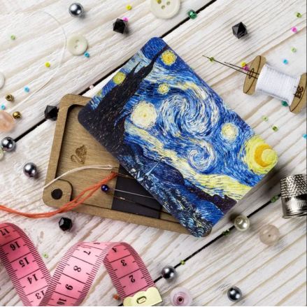 Embroidery box for needles, 6*9 cm, Wonderland Crafts WLZB-079