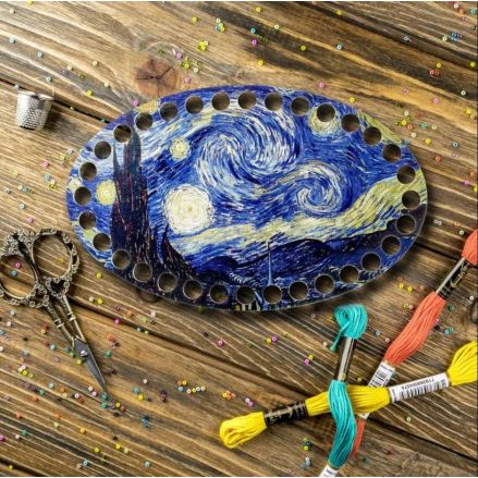 Organizer plywood for threads, 12.5*20 cm, Wonderland Crafts WLZP-030