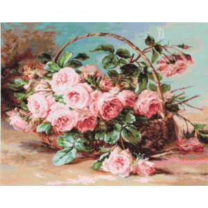 Tapestry kits “Basket of Roses” Luca-S G547