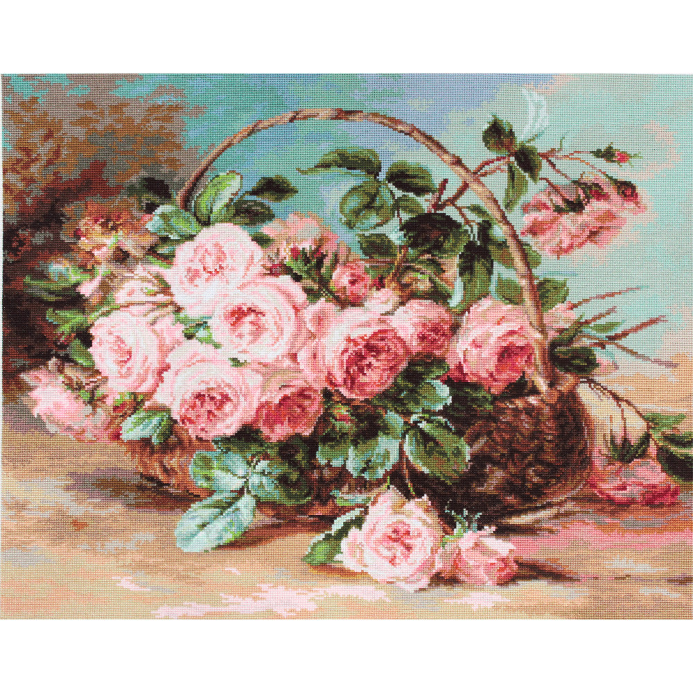 Tapestry kits “Basket of Roses” Luca-S G547