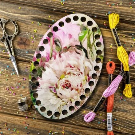 Organizer plywood for threads, 12.5*20 cm, Wonderland Crafts WLZP-049