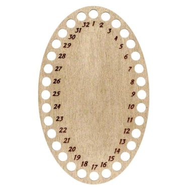 Plywood hoop for Mill-Hill beading kits and for perforated paper.