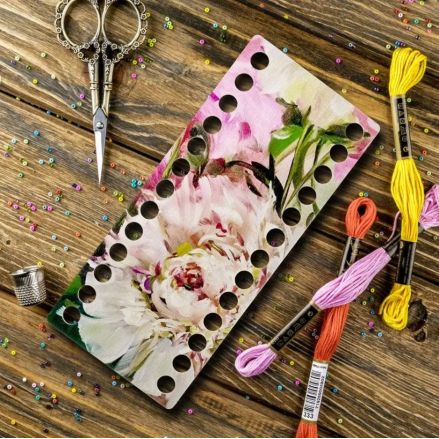 Organizer plywood for threads, 9*20 cm, Wonderland Crafts WLZP-050