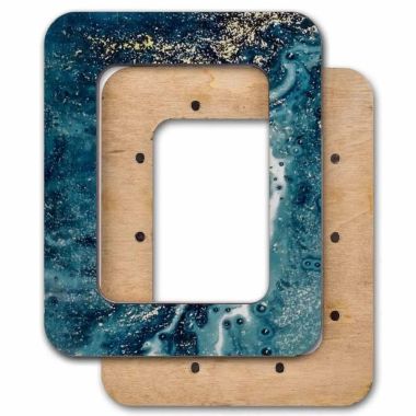 Wonderland Crafts Magnetic Embroidery Frame FLMP-021 – Celadon Blue, 2.6″ × 3.5″