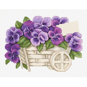 Tapestry kits “Pansies” Luca-S G259