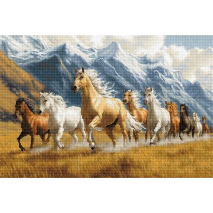 Cross Stitch Kit Luca-S GOLD - Free Spirit, B704