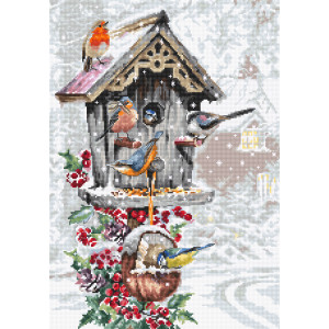 Cross Stitch Kit Bird House, Luca-S B2399