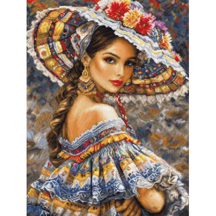 Cross Stitch Kit The Mexican Fest, Luca-S Gold Collection, B706