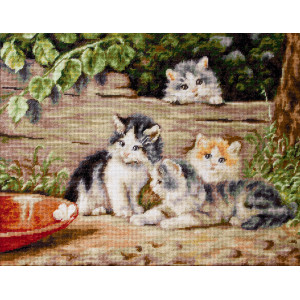 Cross Stitch Kit “The Cats” Luca-S B556
