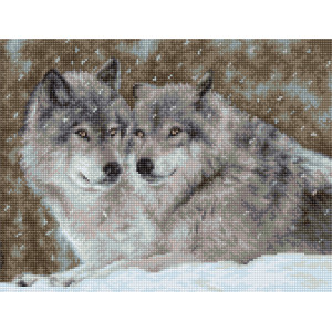 Cross Stitch Kit “Two Wolves” Luca-S B2291