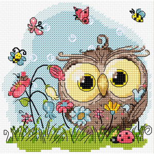 Cross Stitch Kit Happy Owl, Luca-S B1401