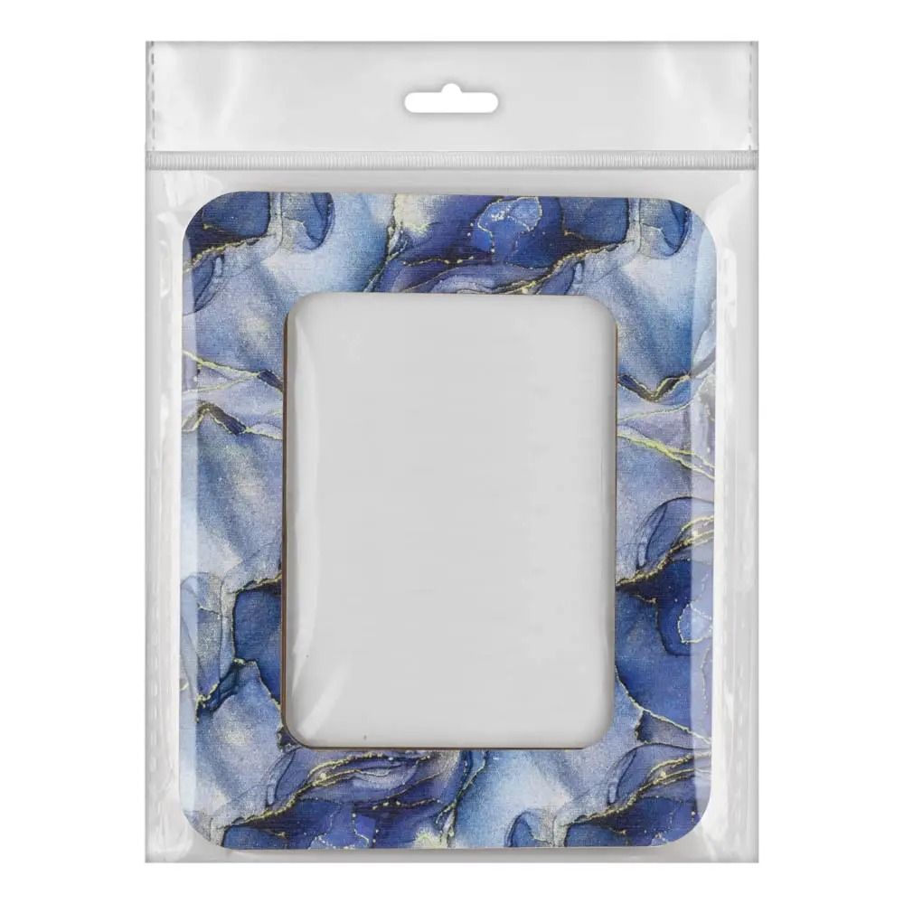 Hoop plywood magnetic for embroidery, Gray-Blue Marble Color, Wonderland Crafts WLMP-022