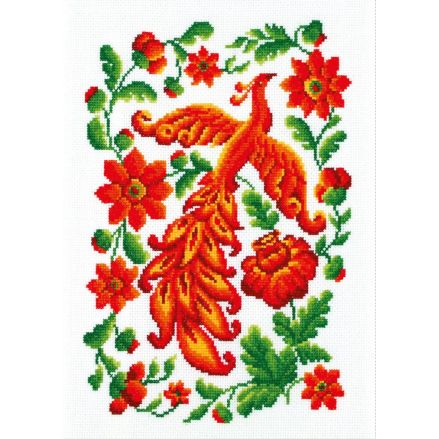 Cross-Stitch Kit "Fire Bird" Lady 01009