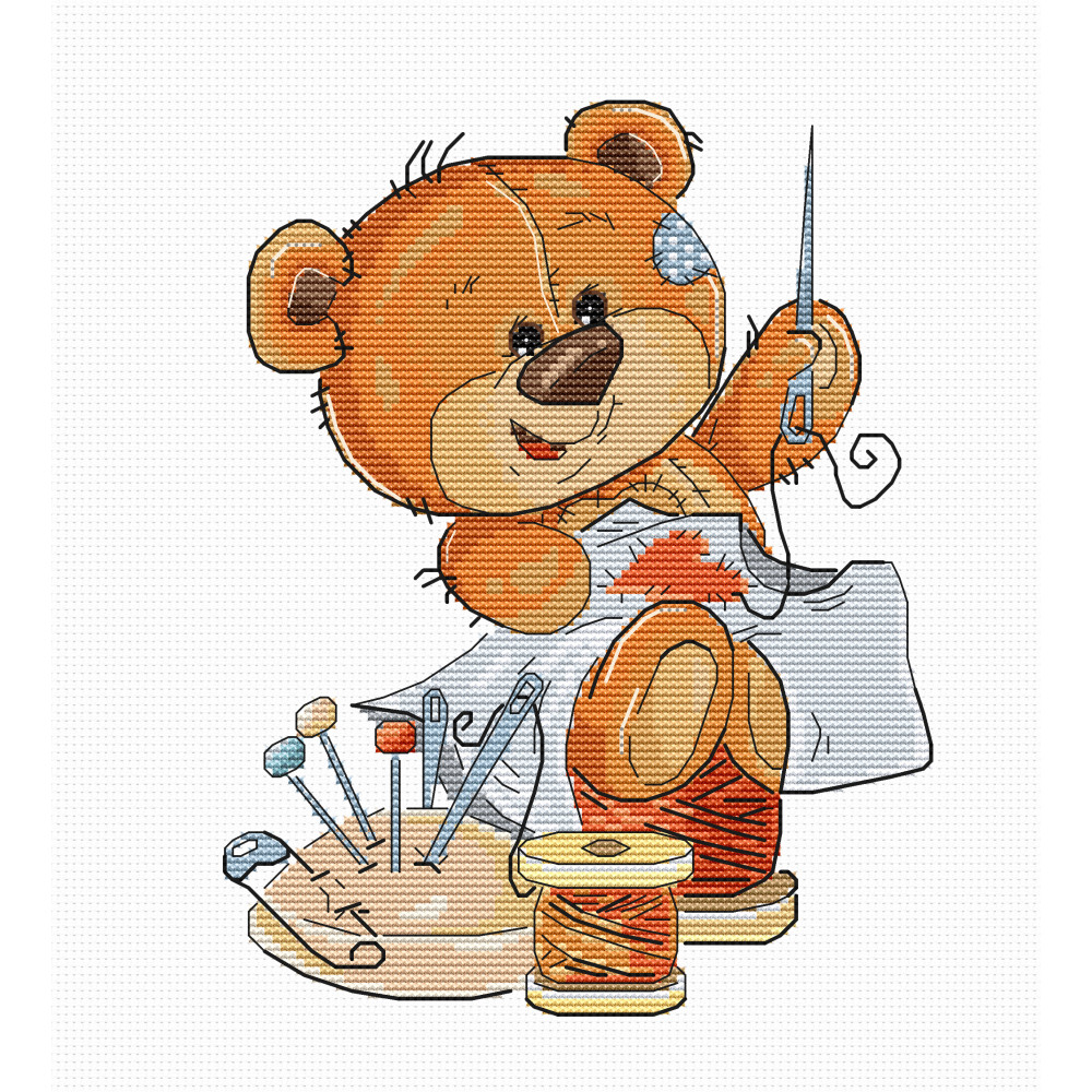 Cross Stitch Kit “Teddy-bear” Luca-S B1180