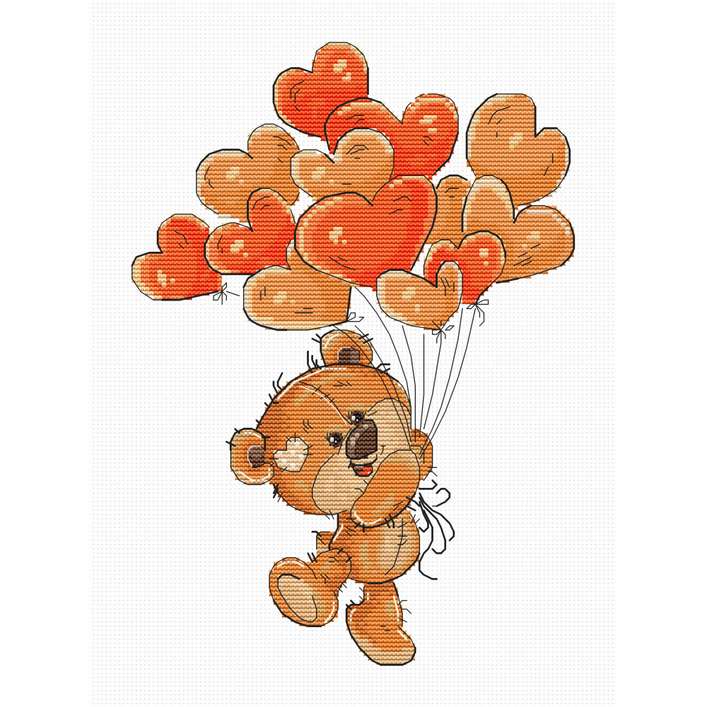 Cross Stitch Kit “Teddy-bear” Luca-S B1176