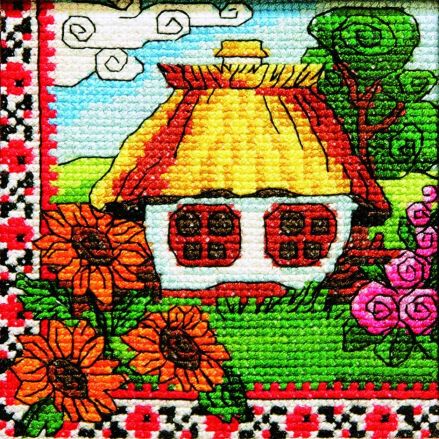 Cross-Stitch Kit “Slobozhanshchina Flowers ” Lady 01274