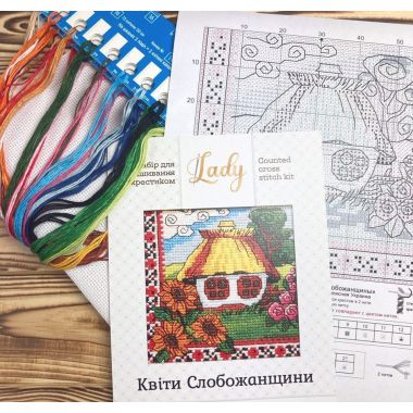 Cross-Stitch Kit “Slobozhanshchina Flowers ” Lady 01274
