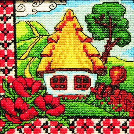 Cross-Stitch Kit “Polesie Poppies” Lady 01275
