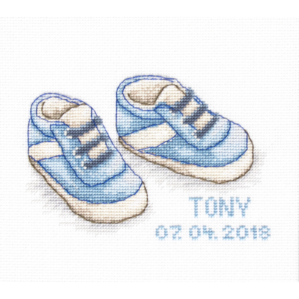 Cross Stitch Kit “Baby Shoes” Luca-S B1138