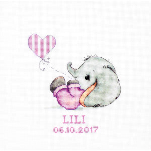 Cross Stitch Kit “Baby Girl” Luca-S B1133