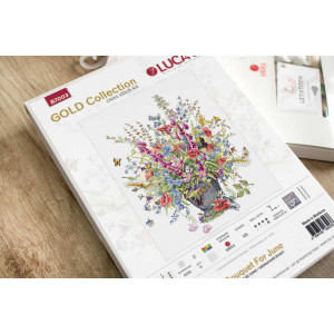 Cross-Stitch Kit Bouquet for June, Luca-S B7003