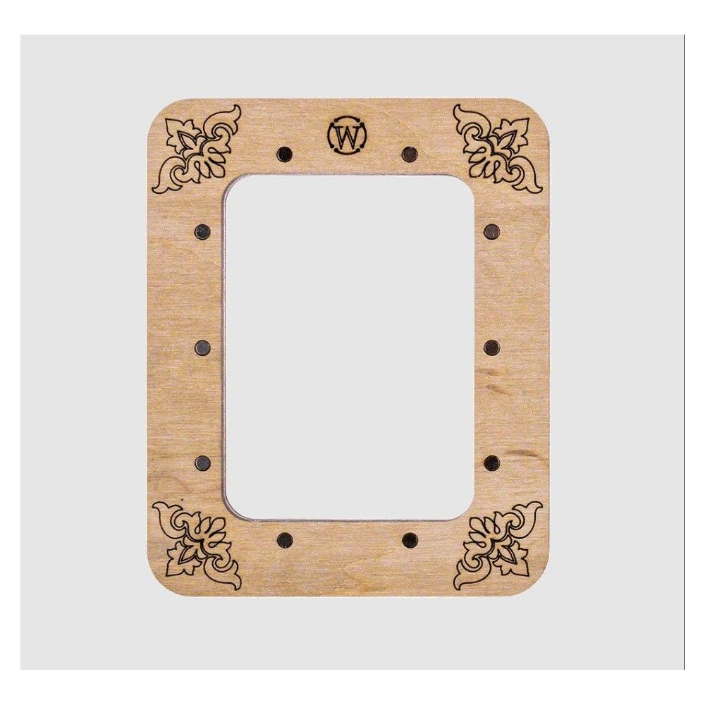 Plywood hoop for Mill-Hill beading kits and for perforated paper.
