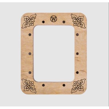 Plywood hoop for Mill-Hill beading kits and for perforated paper.