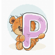 Cross Stitch Kit “Letter P” Luca-S B1217