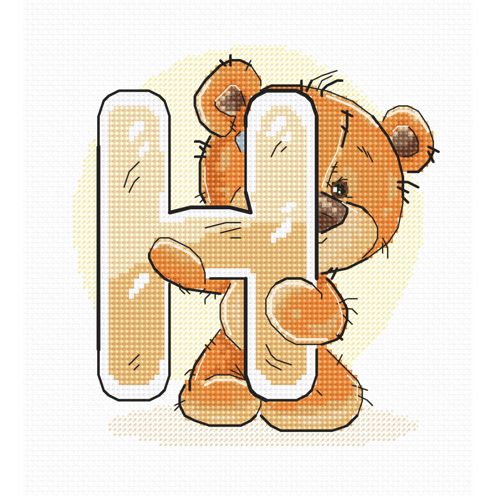 Cross Stitch Kit “Letter H” Luca-S B1209