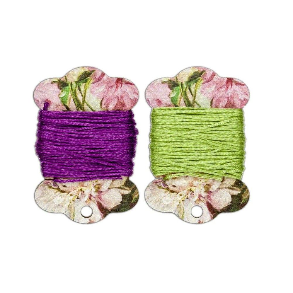 Plywood bobbins for threads, floss and ribbons.