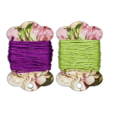 Plywood bobbins for threads, floss and ribbons.