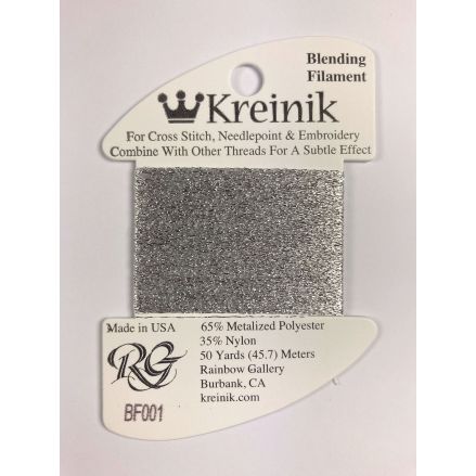 Thread 001 - Silver Blending Filament Kreinik B010001/50/O