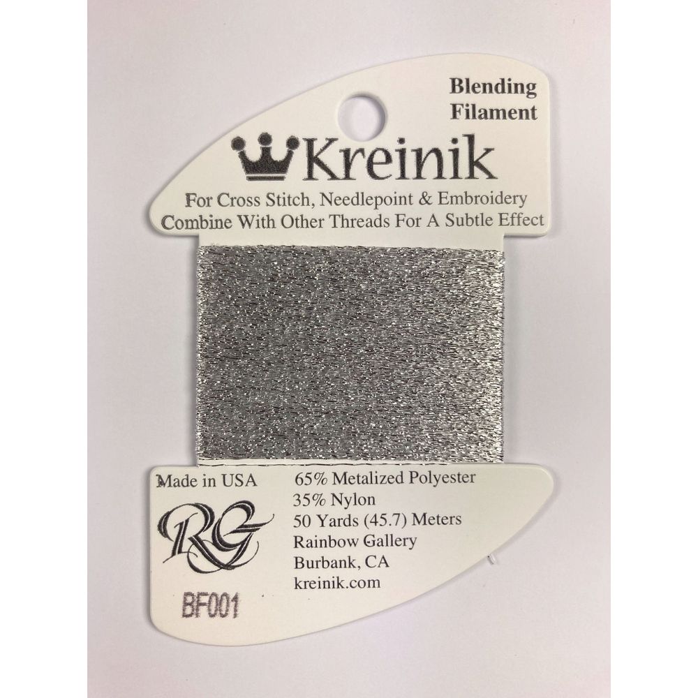 Thread 001 - Silver Blending Filament Kreinik B010001/50/O
