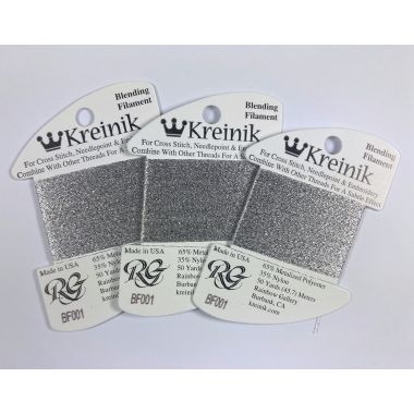 Thread 001 - Silver Blending Filament Kreinik B010001/50/O